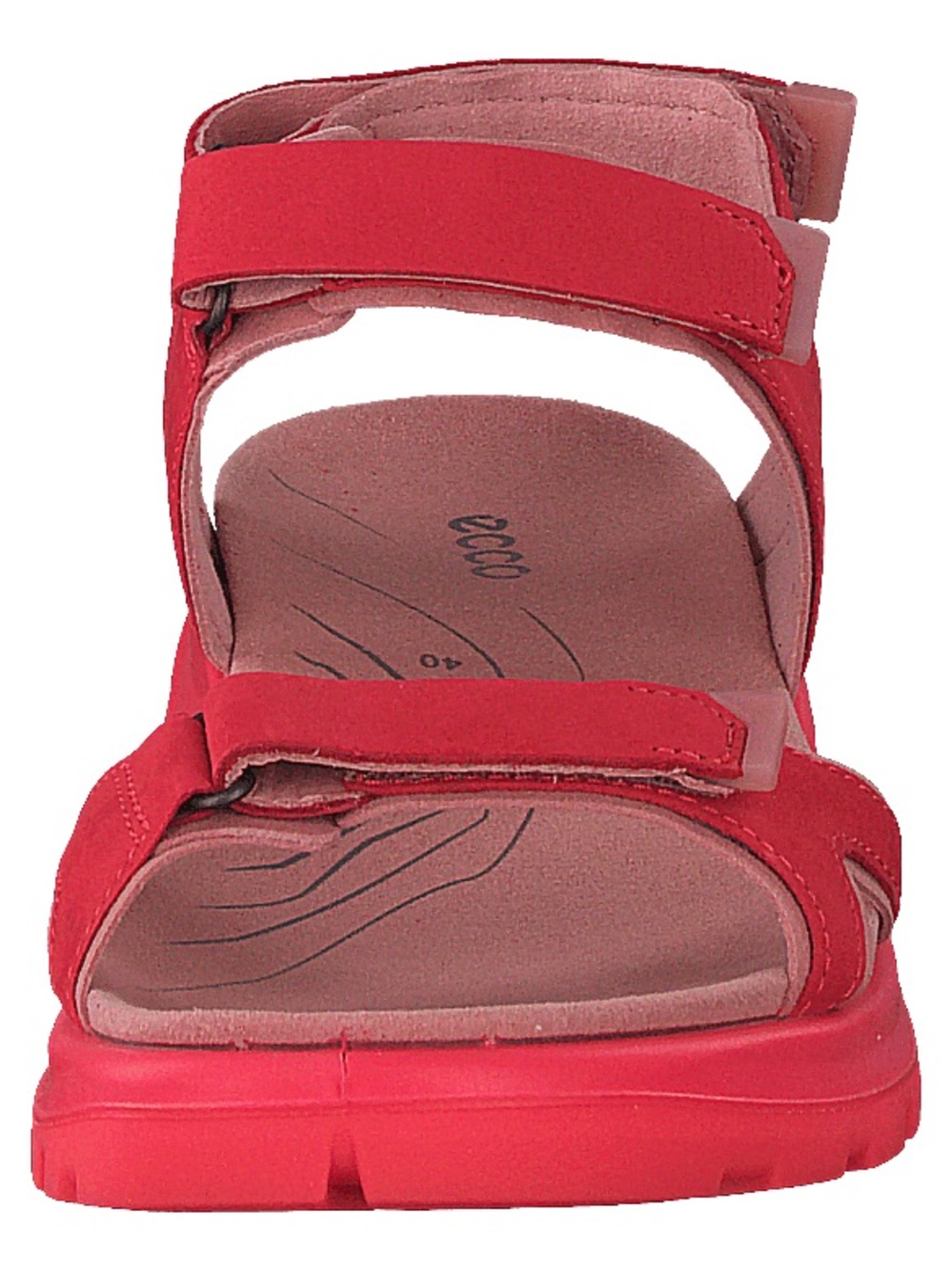 ECCO Womens Off-road Comfort Sport Sandals Red and Pink Velcro EUC 39 / 8-8.5 US - Picture 4 of 7